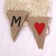 thumbnail image 3 of Banderines rústicos para recién casados, guirnaldas, banderines, banderines de tela, decoración shabby chic para fiesta de bodas., 3 of 5