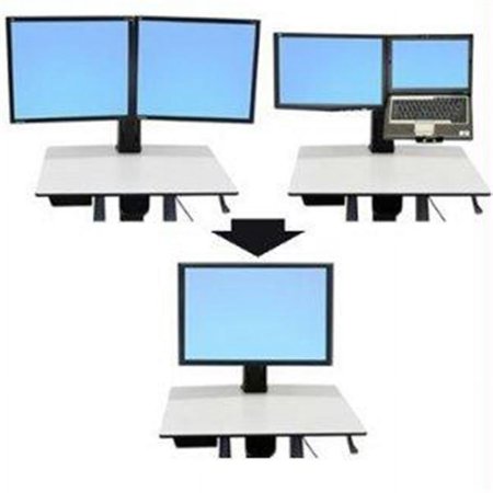 UPC: 0698833018332 | Ergotron WorkFit Conversion Kit: Dual or LCD & Laptop to Single HD (97607)