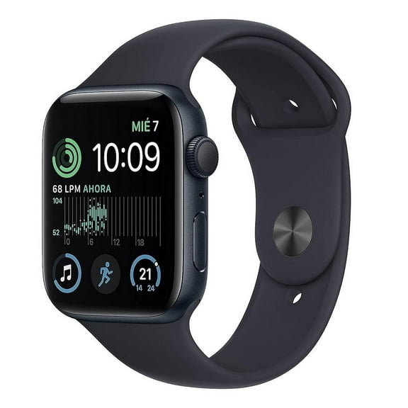 Reloj Inteligente Apple Watch SE2 GPS 40mm con Caja Aluminio Gris y Correa Deportiva Negra