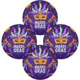 thumbnail image 2 of SKYSONIC Mardi Gras Round Placemats for Dining Table Non-Slip Heat-Resistant Polyester Table Mats Set of 1 Washable Table Mats for Kitchen Dining Table Decoration, 2 of 7