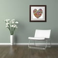 thumbnail image 3 of Trademark Fine Art "Floral Heart" Canvas Art by Hello Angel, White Matte, Wood Frame, 3 of 4