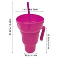 thumbnail image 2 of WIFKLSIIPG Popcorn Bucket Beverage Juice Straw Cup Creative Cinema Couple Popcorn Bucket Juice Straw Cup, 2 of 6