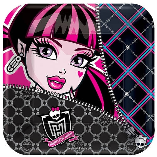 Monster High Dessert Plates, 8pk - Walmart.com