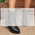 thumbnail image 3 of SAWOBUUN Women's Brogue Ankle Boots Faux Leather Round Toe Lace Up Back Zipper Low Heel Non Slip Comfort Winter Booties, 3 of 9