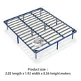 thumbnail image 2 of Bed Frame King Size Platform, Heavy Duty Synthetic Slat Support Mattress Foundation,14 Inch Height for Bedroom, Home, Apartment, Indoor, 1000 LB, 2 of 5
