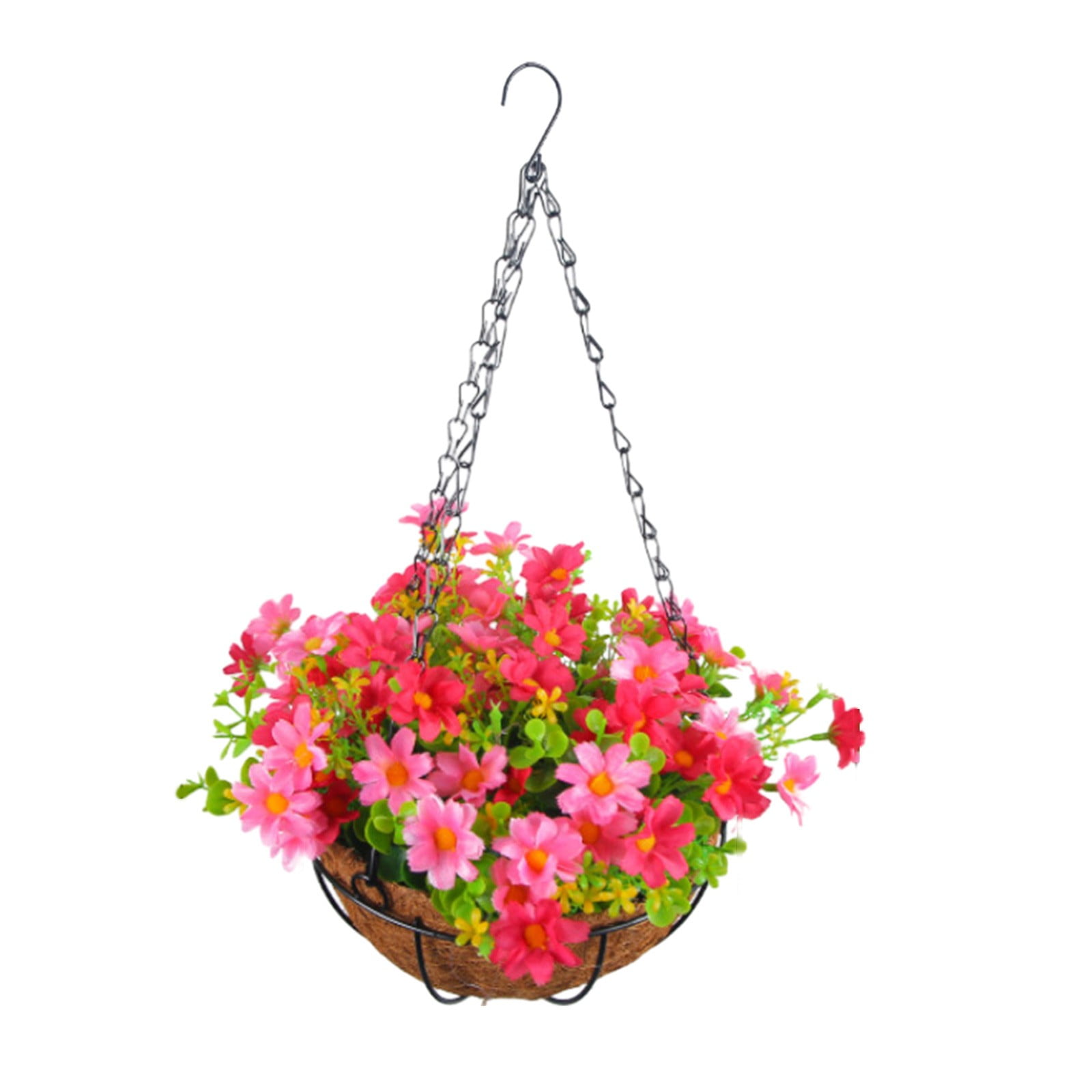 Artificial Flowers Hanging Baskets Outdoor Fake Hanging Baskets Outdoor