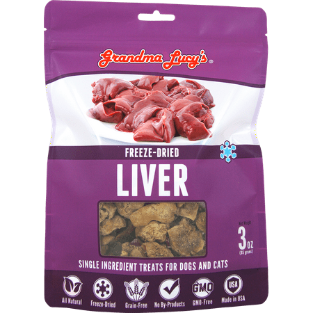 UPC: 0884308580026 | Grandma Lucy s Freeze-Dried Singles Liver Dog & Cat Treats 3-oz Bag
