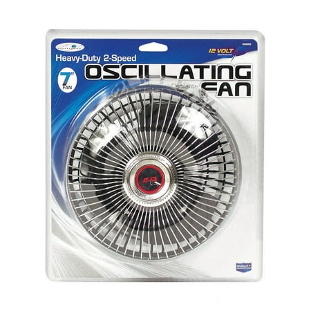 

1 Pc Custom Accessories 12 V Black Oscillating Fan 1 Pk
