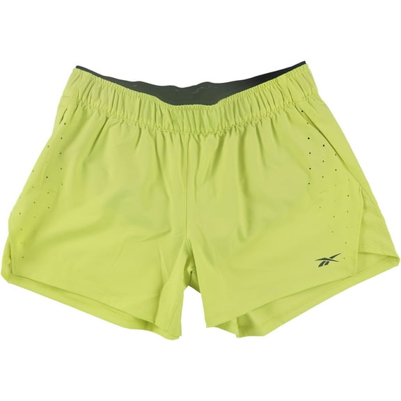 Reebok Womens United By Fitness Athletic Workout Shorts, Green, Small