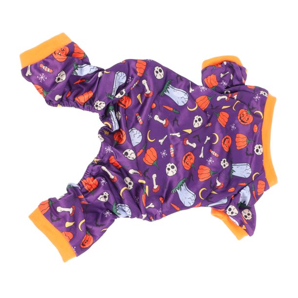Pijama Para Cachorros, 4 Patas, Varios Patrones, Pijama Para Perros De Halloween, Suave, Cómodo, Transpirable Para Vacaciones