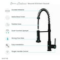 thumbnail image 6 of Nouvet Single Handle, Pull-Down Kitchen Faucet in Matte Black, 6 of 11