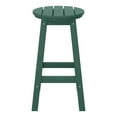 thumbnail image 3 of Costaelm Paradise 24" HDPE Round Outdoor Patio Counter Height Bar Stool, Dark Green, 3 of 8