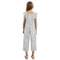thumbnail image 2 of Kaerm Combinaison Pailletée pour Filles Combinaison une Pièce Tenue de Soirée Boîte de Nuit Danse Ensemble de Fête d'Anniversaire Blanc 8, 2 of 6
