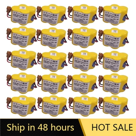 US STOCK 20PCS BR-2/3AGCT4A 4400mAh PLC Lithium Battery for Fanuc CNC System with Brown Plug