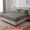 53.9"x74.8" Dark Grey, variant on Unique Bargains Fitted Polyester Stripes Bed Sheets Not Easy to Fade 53.9"x74.8" Grey