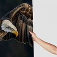 thumbnail image 3 of Awypu Shower Curtain Brown and White Flying Bald Eagle Picture Waterproof Multiple Sizes White, 3 of 7