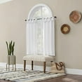 thumbnail image 3 of Archaeo 2-Pack Washed Cotton Twist Tab Cafe Curtain Pair, 52"W X 45"L, White, 3 of 4
