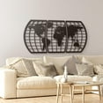 thumbnail image 4 of World Map Metal Wall Art, 4 of 6
