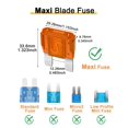 thumbnail image 3 of 10pcs 40AMP Maxi Fuses - 40A 32V Automotive Blade Fuse for Auto, Car, Rv, Boat, Truck, 3 of 7