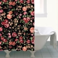 thumbnail image 4 of Pioneer Flower Floral Print Pattern Shower Curtain 72"x72" ,Bathroom Decorative Shower Curtains Set with 12 Hooks,Modern Waterproof Washable Shower Curtain, 4 of 6