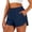 Navy, variant on CQONEPT Women Running Shorts with Liner Womens 2 in 1 Athletic Shorts Quick Dry Shorts with Pockets for Walking Gym Hiking Dark Gray XXL