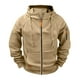 thumbnail image 4 of Ceisia Men's Oversize Hooded Full-Zip Color-Accent Fleece Hooded Jacket Gift, 4 of 9