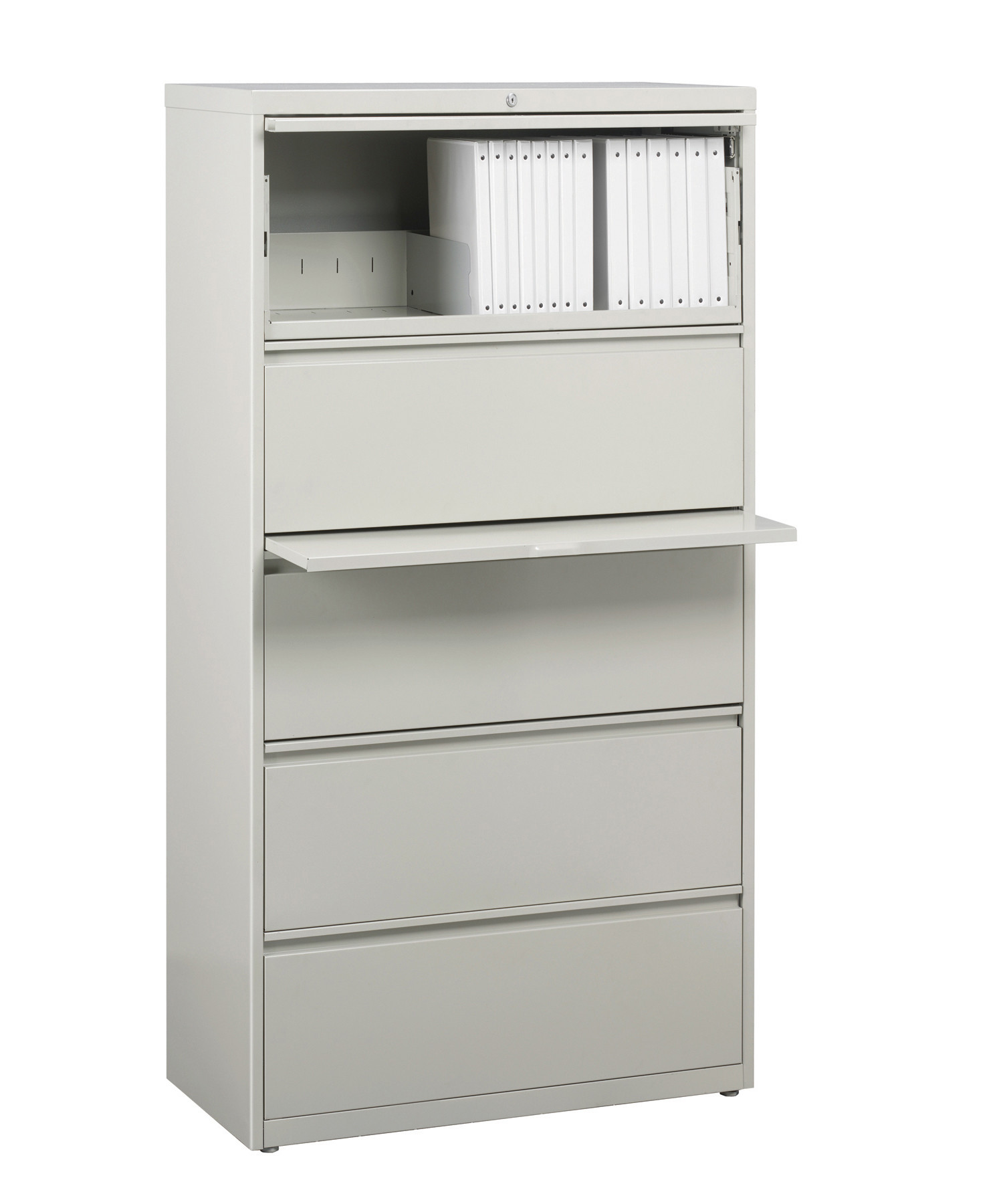Hirsh 30 In Wide Hl10000 Series 5 Drawer Lateral File Cabinet Light Gray Walmart Com Walmart Com