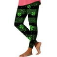 thumbnail image 5 of Tauxra Leggings for Women, St. Patrick's Day Print Yoga Pants, High-Waisted Stretchy Casual Athletic Bottoms for Workout and Party, 5 of 5
