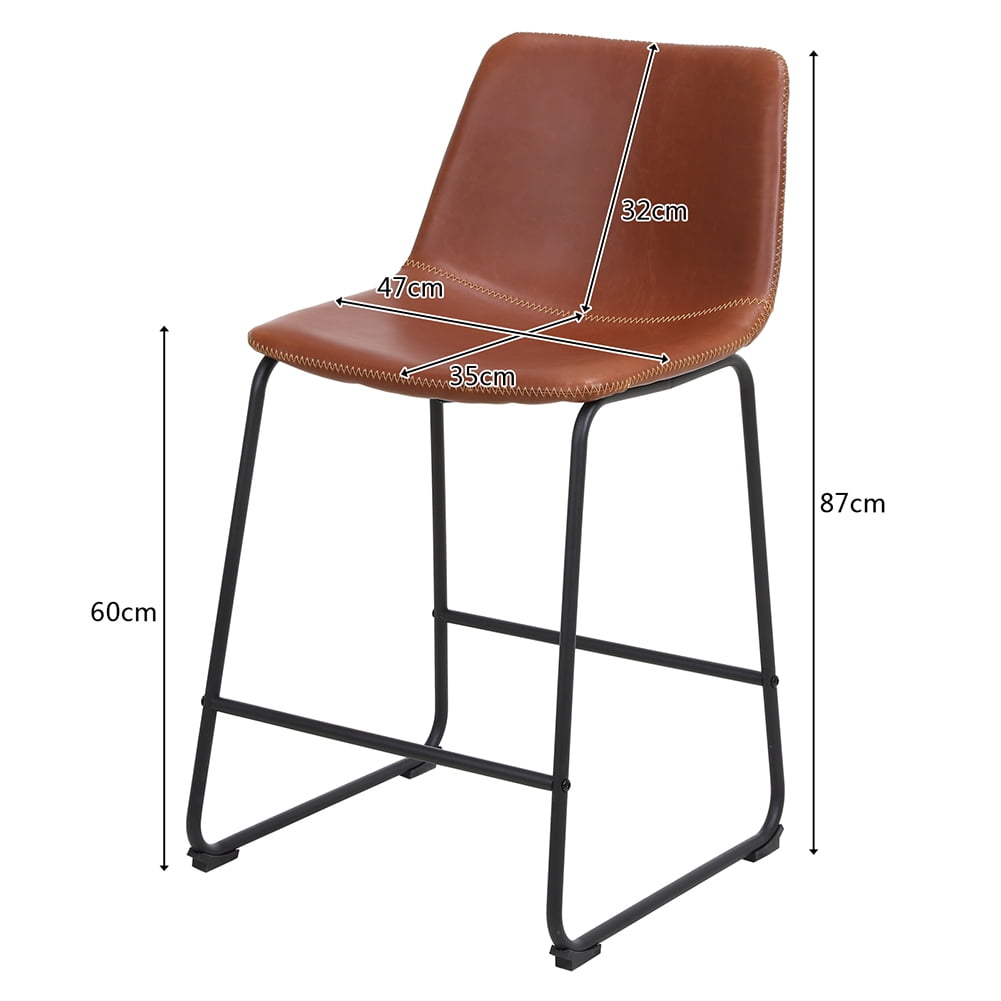 Lowestbest Modern Kitchen Dining Bar Chair with Backrest Seat with Non-Slip Foot Pad, Bronze Lowestbest Modern Kitchen Dining Bar Chair with Backrest Seat with Non-Slip Foot Pad, Bronze