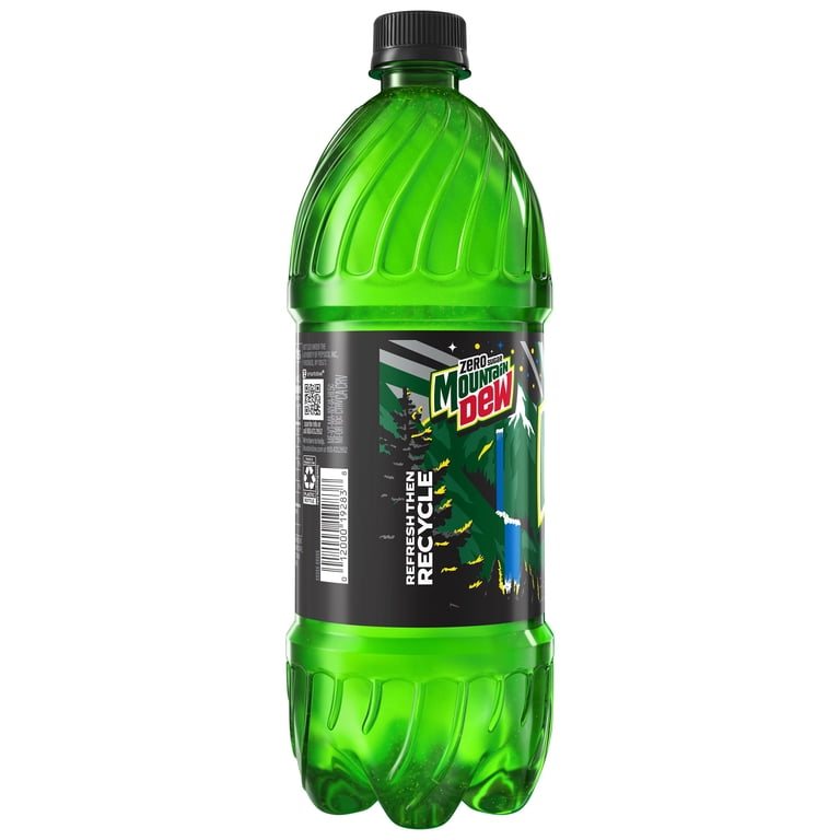 Mountain Dew Zero Sugar Citrus Soda Pop, 1 Liter Bottle - Walmart.com