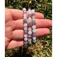 thumbnail image 3 of Natural Lepidolite, Moonstone & Amazonite 8mm Round Shape Smooth Cut Beads Stretchable Bracelet for Men & Women., 3 of 3