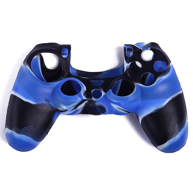 PS4 Controller Skin Grip Cover Case Set Protector de silicona suave Gel Goma Shell Antideslizante Thumb Stick Caps para Playstation 4 Controller Gaming Gamepad Xemadio 2033315-22