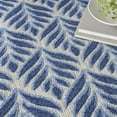thumbnail image 5 of Nourison Aloha Indoor/Outdoor Blue 3'6" x 5'6" Area Rug, (4x6), 5 of 10