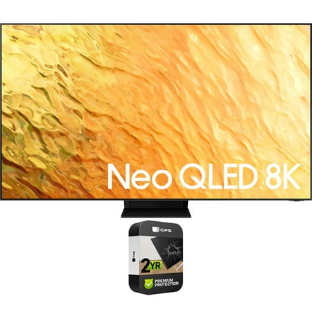Samsung QN65QN800BFXZA 65 Inch QN800B Neo QLED 8K Smart TV 2022 (Renewed) Bundle with 2 YR CPS Enhanced Protection Pack