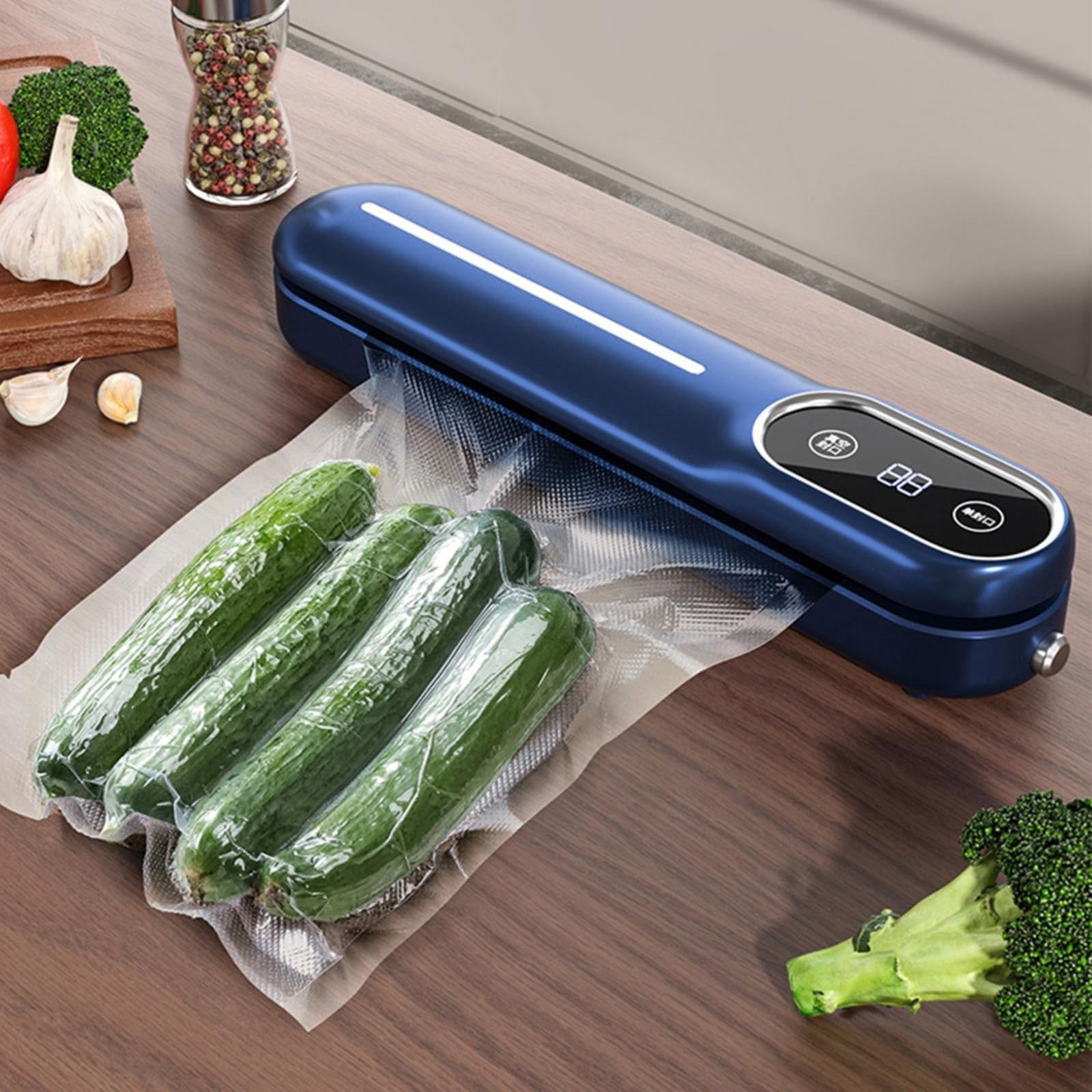 90W Vacuum Sealer Machine for Kitchen, Compact Powerful Suction, Dry & Wet Modes, Automatic Food Sealer for Meat, Vegetables, Snacks, Jars