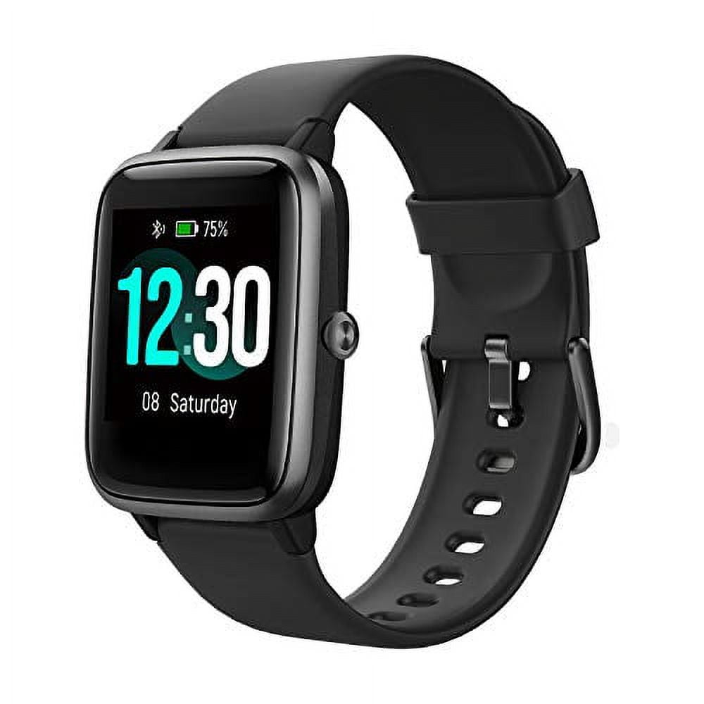 Fitpolo Smart Watch IP68 Waterproof Heart Rate Monitor Fitness Tracker for Android iOS Black Walmart