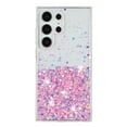 thumbnail image 2 of Luminous Case for Samsung Galaxy S23 Ultra, Glow in the Dark Fluorescent Glitter Case for Women Girls, Bling Sparkle Lightweight Slim Shockproof Protective Phone Cover for Galaxy S23 Ultra, Pink, 2 of 6