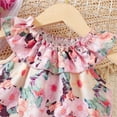 thumbnail image 4 of Tfken Outfit For Girls Kids Floral Romper Jumpsuit Playsuit Clothes Girl Outfit Set Size 4-5 Years, 4 of 8