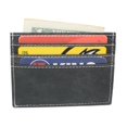 thumbnail image 4 of CAZORO Men's Vintage Leather Minimalist Card Case Front Pocket Wallet for Men Black, 4 of 4