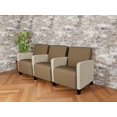 thumbnail image 2 of Lesro Ravenna Lounge Reception 3 Seat Tandem Seating in Brown, 2 of 5
