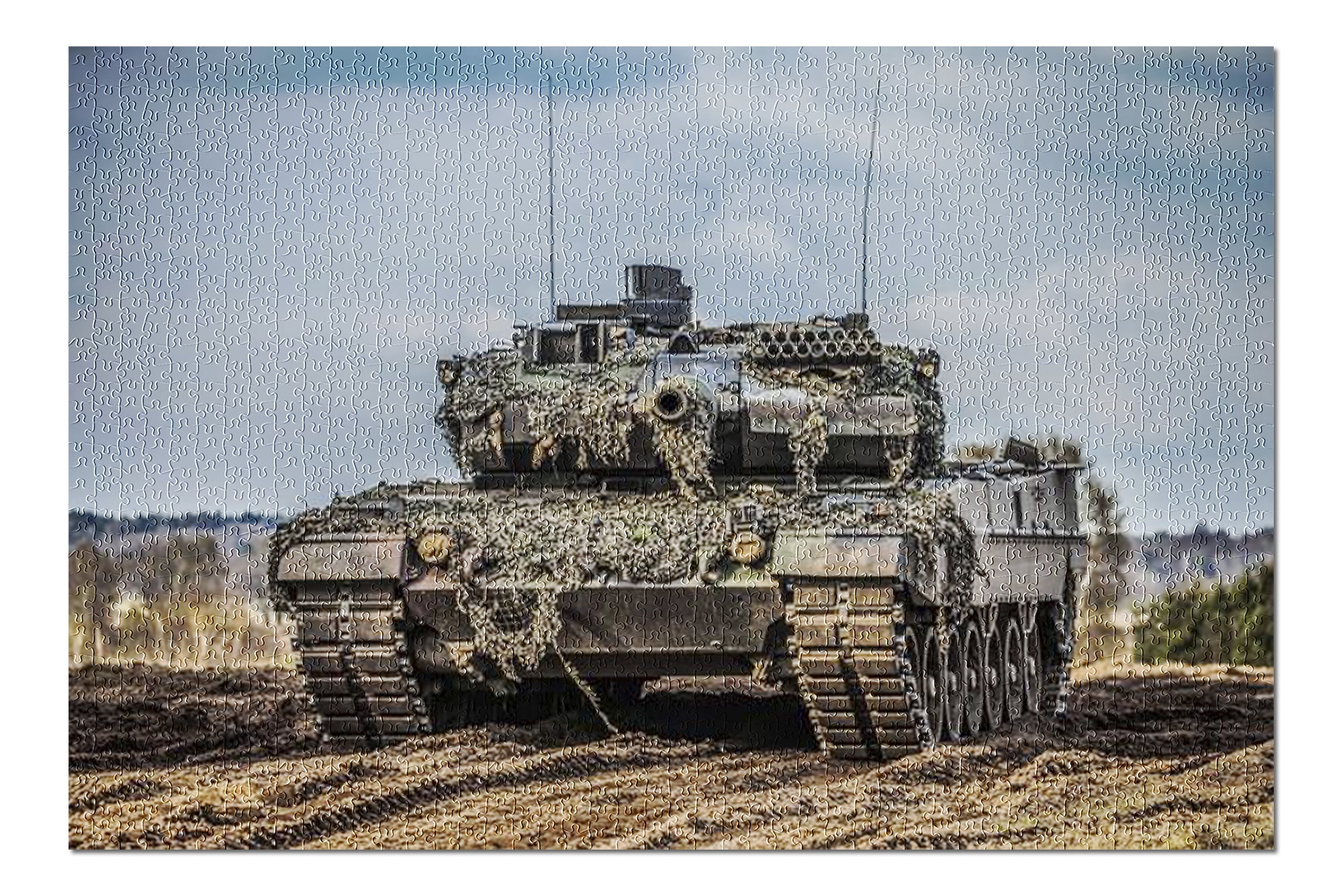 kampfpanzer leopard military tank traveling on a dirt road 9012583