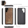 thumbnail image 3 of Huawei P30 Pro Wallet Case, Zipper Purse Leather Shockproof TPU Detachable Magnetic Flip Case with, 3 of 5