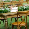 thumbnail image 2 of Koyal Wholesale Pink Roses Table Reserved Signs for Wedding Reception, Ceremony, Foldable Table Tent Cards, 16-Pack, 2 of 5