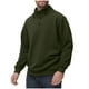 thumbnail image 2 of pstuiky camisetas de manga larga para hombre, Sudadera con capucha de polar con botones y cuello alto de manga larga para hombre salir tops xxl, 2 of 9