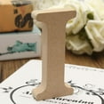 thumbnail image 3 of Letras de madera del alfabeto, piezas artesanales para decoración de bodas y accesorios fotográficos. yo, 3 of 9