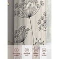 thumbnail image 6 of Farmhouse Dandelion Sheer Curtains 45 Inch Length 2 Panels Set Window Treatments, Spring Modern Minimalist Country Flower Rod Pocket Semi Curtains for Living Room/Bedroom/Kitchen Décor, 104"W x 45"L, 6 of 7