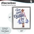 thumbnail image 3 of Born Again Christian Cowgirl Gray Framed Floater Canvas Wall Art, design by Amanda Greenwood, 3 of 10