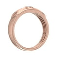 thumbnail image 2 of 0.12 Carat Mens Diamond Solitaire Wedding Band Ring in 14K Rose Gold (Ring Size 5.5) (SI1-SI2 Clarity), 2 of 4