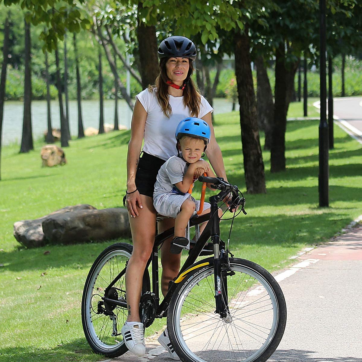 Bicycle Carrier Baby Kids Seat with Handrail Use for Mountain Bikes,Hybrid Bikes,Fitness Bikes Unisex Baby Safety Seat 528