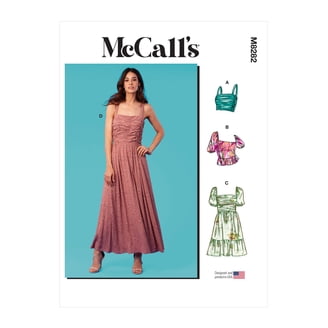 McCall's M8138 Abito Da Donna F5 Taglie 16-24: Modello Dolcevita Con Zip E Maniche Lunghe